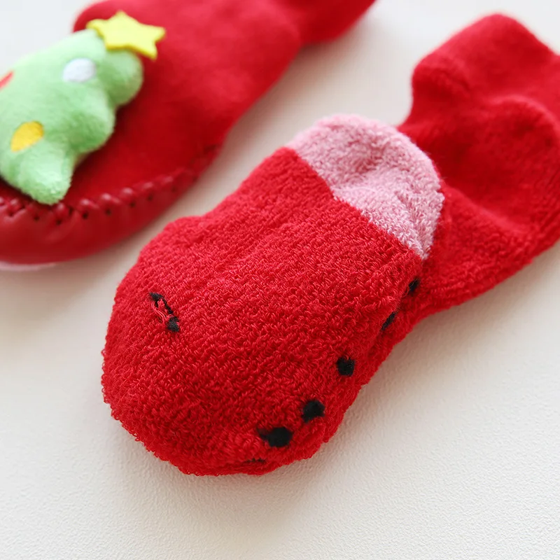 Autumn And Winter Looped Pile Thick Stereo Cartoon Baby Ankle Sock Christmas Infant Anti-slip Learner Children Bright Red Floor
Autumn And Winter Looped Pile Thick Stereo Cartoon Baby Ankle Sock Christmas Infant Anti-slip Learner Children Bright Red Floor