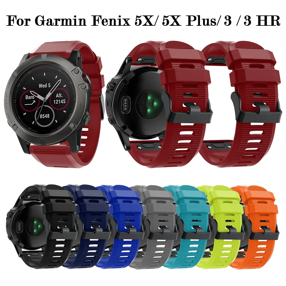 TPU Watchband Straps for For Garmin Fenix 5X / 5X Plus / Fenix 3 / 3 HR Wrist Bands Replacement Watch Strap 2019 New Arrival
TPU Watchband Straps for For Garmin Fenix 5X / 5X Plus / Fenix 3 / 3 HR Wrist Bands Replacement Watch Strap 2019 New Arrival