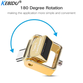 Kebidu OTG Card Reader Type C Micro SD TF Memory Card Reader For Phones Keychain 180 Degree Rotatioin Easy To Use
Kebidu OTG Card Reader Type C Micro SD TF Memory Card Reader For Phones Keychain 180 Degree Rotatioin Easy To Use