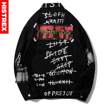 HISTREX Dark Style Black Denim Jacket Mens 2020 Printed Casual Spring Autumn For Male Outwear Winter Brand Jeans Jacket 9M6M8#
HISTREX Dark Style Black Denim Jacket Mens 2020 Printed Casual Spring Autumn For Male Outwear Winter Brand Jeans Jacket 9M6M8#