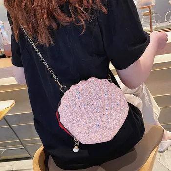 New Fashion Brand Crossbody Bag Design Sweet Shell Chain Shoulder Bag Clutch Bag Girl's Messenger Bag Handbag #20 
New Fashion Brand Crossbody Bag Design Sweet Shell Chain Shoulder Bag Clutch Bag Girl's Messenger Bag Handbag #20