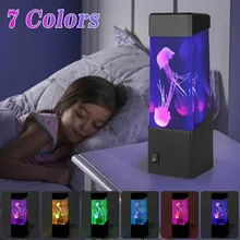 Usb Led Jellyfish Lava Lamp Simulation Jellyfish Aquarium Tank Colorful Bedroom Night Light For Home Decoration Table Lamp New 
Usb Led Jellyfish Lava Lamp Simulation Jellyfish Aquarium Tank Colorful Bedroom Night Light For Home Decoration Table Lamp New