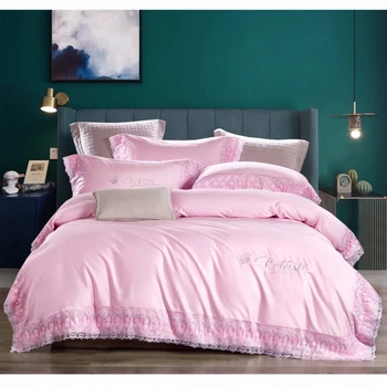 Long-staple cotton-edged embroidery series bedding four-piece quilt cover bed sheet pillowcase
Long-staple cotton-edged embroidery series bedding four-piece quilt cover bed sheet pillowcase