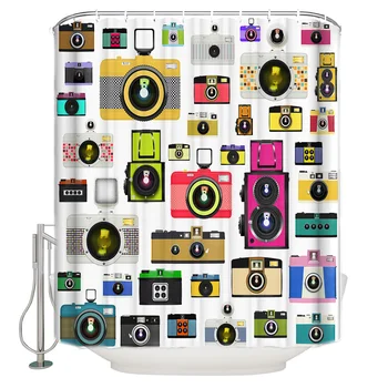 Retro Camera Image Shower Curtain Bathroom Curtain Polyester Fabric Bath Curtain Washable Home Bath Decor
Retro Camera Image Shower Curtain Bathroom Curtain Polyester Fabric Bath Curtain Washable Home Bath Decor