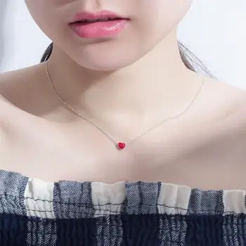Small Red Heart Choker Necklace Little Hot Red Heart Pendant Invisible Fashion Female Chain Modeling Accessories
Small Red Heart Choker Necklace Little Hot Red Heart Pendant Invisible Fashion Female Chain Modeling Accessories