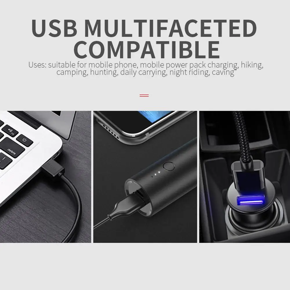 LED Flashlight Black Outdoor Sporting Hiking Phone Charger USB Rechargeable 10W Durable Cycling Hunting Lamp XML-T6 Camping
LED Flashlight Black Outdoor Sporting Hiking Phone Charger USB Rechargeable 10W Durable Cycling Hunting Lamp XML-T6 Camping