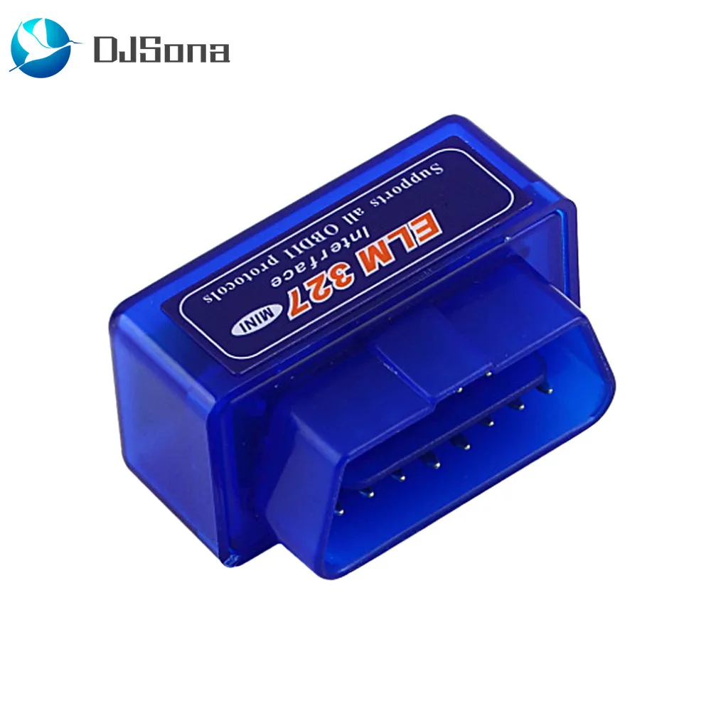 

MAHAQI SUGERYY New 1 PCS Blue Portable Mini ELM327 V2.1 OBD2 II Bluetooth Diagnostic Car Auto Interface Scanner ABS Plastic Too