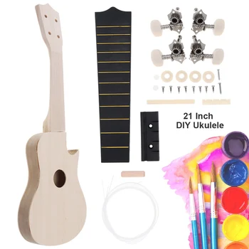 21 Inch Cutaway Basswood Ukulele DIY Kit Soprano Hawaii Guitar Handwork Painting for Parents-child Campaign
21 Inch Cutaway Basswood Ukulele DIY Kit Soprano Hawaii Guitar Handwork Painting for Parents-child Campaign