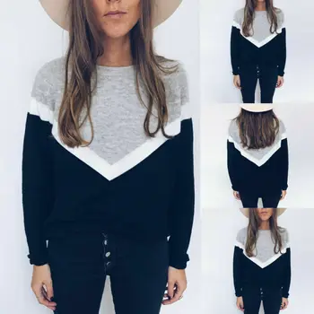 Women Sweater Autumn Winter Casual Pullover Long Sleeve Patchwork Jumper Sweater Tops Fashion Ladies Sweaters Pullover
Women Sweater Autumn Winter Casual Pullover Long Sleeve Patchwork Jumper Sweater Tops Fashion Ladies Sweaters Pullover
