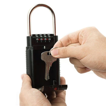 Combination Box Lock Key Storage Lock Box 4-Digit Combination Lock Waterproof Indoor/Outdoor
Combination Box Lock Key Storage Lock Box 4-Digit Combination Lock Waterproof Indoor/Outdoor