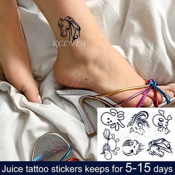 Waterproof Temporary Juice Ink Sticker Cartoon Horse Octopus Cute Animal Design Fruit Gel Long Lasting Tattoo for Men Women
Waterproof Temporary Juice Ink Sticker Cartoon Horse Octopus Cute Animal Design Fruit Gel Long Lasting Tattoo for Men Women
