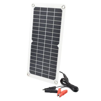 Flexible 10W 18V Solar Cell Panel with DC Crocodile Clip Solar Car Charger 12V Battery Matte surface 190*380mm
Flexible 10W 18V Solar Cell Panel with DC Crocodile Clip Solar Car Charger 12V Battery Matte surface 190*380mm