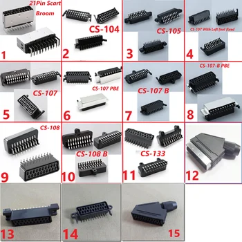 Scart 21pin broom head connector Socket set-top box STB with shield screw holes environment friendly
Scart 21pin broom head connector Socket set-top box STB with shield screw holes environment friendly