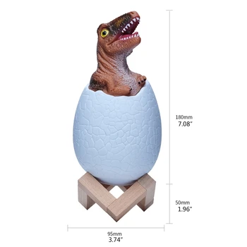 Dinosaur Night Light, Dinosaur Lamp with 16 Colors, Remote Control Pat Touch Toy 4XFA
Dinosaur Night Light, Dinosaur Lamp with 16 Colors, Remote Control Pat Touch Toy 4XFA