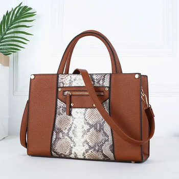 Women's Handbags Fashion Serpentine Pu Leather Female Bag Ladies 2020 Luxury Women Tote Bag Dress Shoulder Bag Designer
Women's Handbags Fashion Serpentine Pu Leather Female Bag Ladies 2020 Luxury Women Tote Bag Dress Shoulder Bag Designer