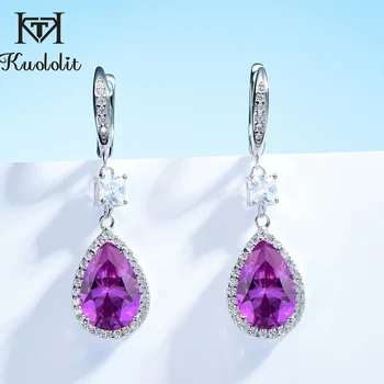 Kuololit Alexandrite Gemstone Clip Earrings For Women Pure 925 Sterling Silver Purple Gemstone серьги Fashion 2020 Fine Jewelry
Kuololit Alexandrite Gemstone Clip Earrings For Women Pure 925 Sterling Silver Purple Gemstone серьги Fashion 2020 Fine Jewelry
