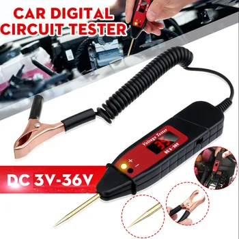Universal DC 3-36V LCD Digital Circuit Tester Voltage Meter Pen Car Circuit Scanner Power Probe Automotive Diagnostic Tool
Universal DC 3-36V LCD Digital Circuit Tester Voltage Meter Pen Car Circuit Scanner Power Probe Automotive Diagnostic Tool