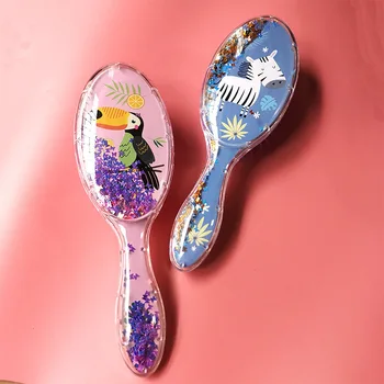Pattern Bird Zebra Star Sequins Comb Massage Children Comb Cute Girl Comb Carry Long Hair Mm Anti-knot Comb Hair Brush Cute Gift 
Pattern Bird Zebra Star Sequins Comb Massage Children Comb Cute Girl Comb Carry Long Hair Mm Anti-knot Comb Hair Brush Cute Gift
