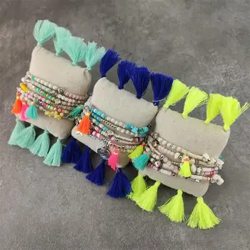 Fashion Crystal Beaded Elastic Boho Bracelet Women Girls Popular Faceted Glass Pearl Beads Tassel Bracelet Handmade Jewelry Gift
Fashion Crystal Beaded Elastic Boho Bracelet Women Girls Popular Faceted Glass Pearl Beads Tassel Bracelet Handmade Jewelry Gift