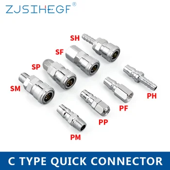 C Type Quick Connector Pneumatic Fitting SP/SF/SH/SM/PP/PF/PH/PM 20 30 40 Inch High Pressure Coupling
C Type Quick Connector Pneumatic Fitting SP/SF/SH/SM/PP/PF/PH/PM 20 30 40 Inch High Pressure Coupling