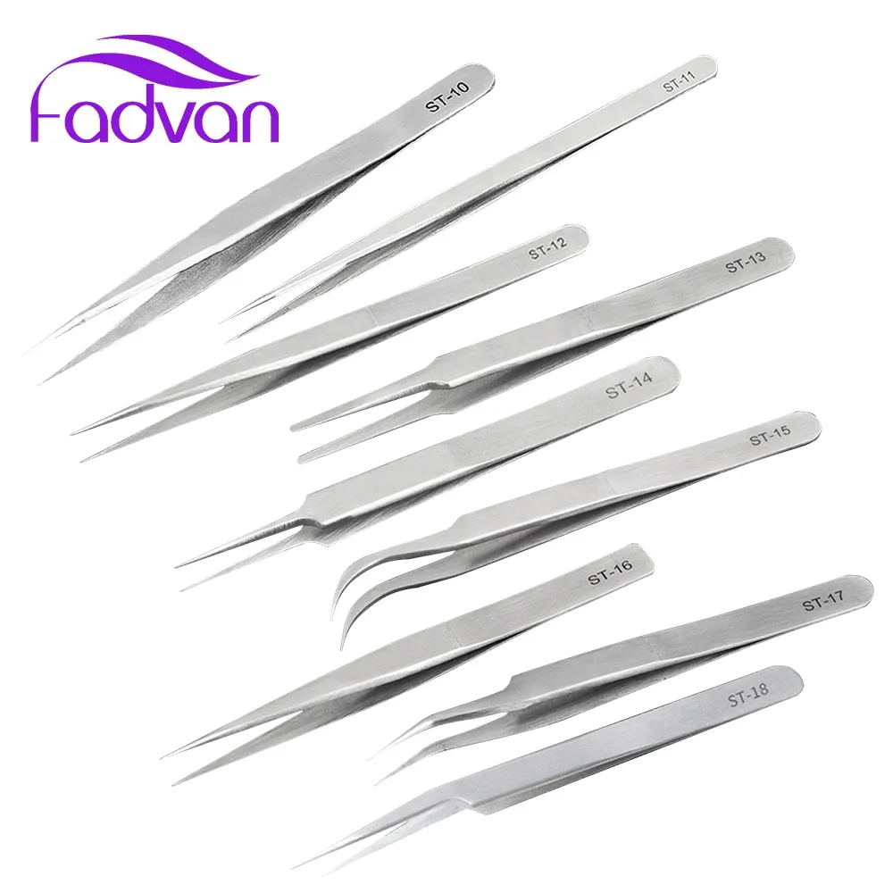 Fadvan Stainless Steel Tweezers 2pcs/set VETUS-ST Series Eyebrow Tweezer False Eyelash Extension Tools Anti Acid Tweezers
Fadvan Stainless Steel Tweezers 2pcs/set VETUS-ST Series Eyebrow Tweezer False Eyelash Extension Tools Anti Acid Tweezers