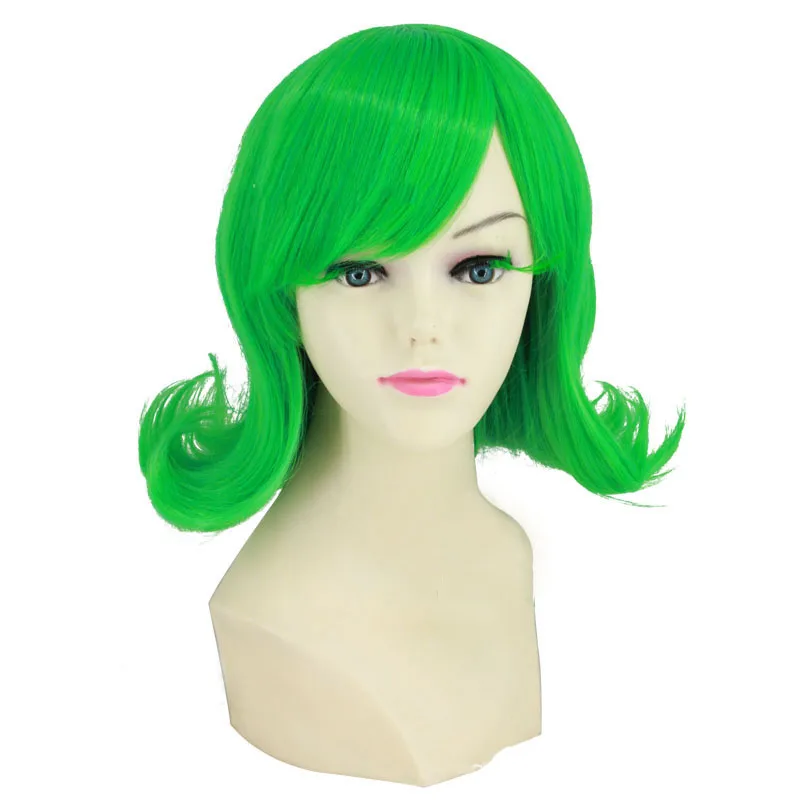Ktip Up Inside out Disgust Cosplay Wig Short Curly Green Side Bangs Synthetic Hair Halloween Anime Costume Wigs
Ktip Up Inside out Disgust Cosplay Wig Short Curly Green Side Bangs Synthetic Hair Halloween Anime Costume Wigs