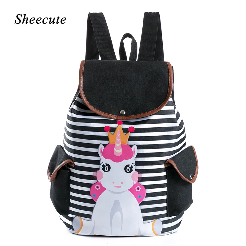 Canvas Backpack Cute Cartoon Unicorn Print Girls School Bags Stripe Print Student Backpack Children School Bags Lightweight
Canvas Backpack Cute Cartoon Unicorn Print Girls School Bags Stripe Print Student Backpack Children School Bags Lightweight