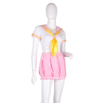 Japanese Sexy Student Dress Adult Female Yellow Scarf Navel Dress Campus Party Entertainment Clothing Party Culture 
Japanese Sexy Student Dress Adult Female Yellow Scarf Navel Dress Campus Party Entertainment Clothing Party Culture