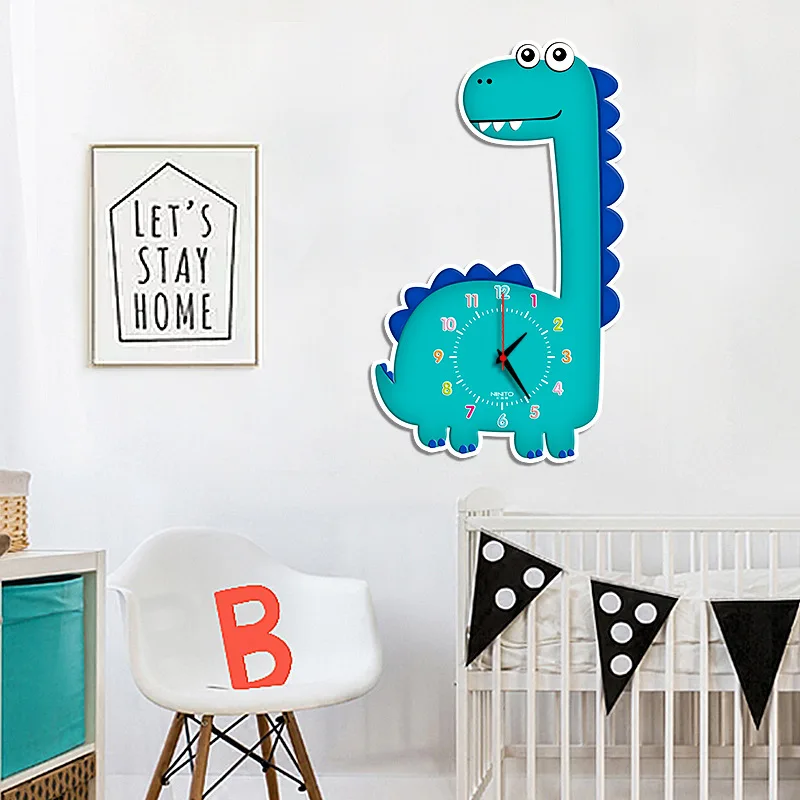 Cartoon wall clock living room ins Nordic children's room mute cute personality creative clock dinosaur bedroom clock
Cartoon wall clock living room ins Nordic children's room mute cute personality creative clock dinosaur bedroom clock
