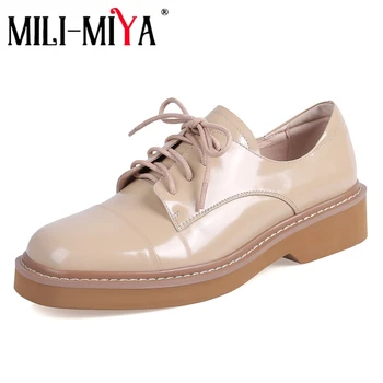MILI-MIYA New Arrival Women Cow Leather Pumps Lace-Up Square Toe Solid Color Square Heels Office&Career Shoes Size 34-40
MILI-MIYA New Arrival Women Cow Leather Pumps Lace-Up Square Toe Solid Color Square Heels Office&Career Shoes Size 34-40