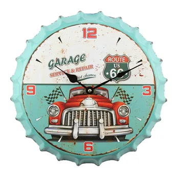 Vintage Bottle Cap Wall Clock Living Room Creative When The Clock Simple Modern Personality Home Silent Electronic Quartz Clock
Vintage Bottle Cap Wall Clock Living Room Creative When The Clock Simple Modern Personality Home Silent Electronic Quartz Clock