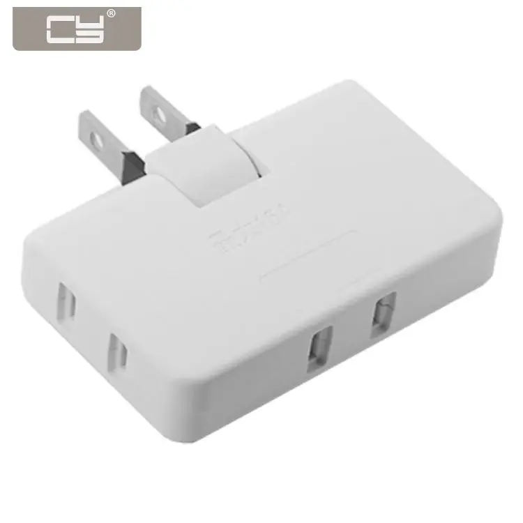 CYDZ 1 to 3 NEMA 1-15P USA Outlet Saver Power Extension Adapter 90 Degree Rotating Type
CYDZ 1 to 3 NEMA 1-15P USA Outlet Saver Power Extension Adapter 90 Degree Rotating Type