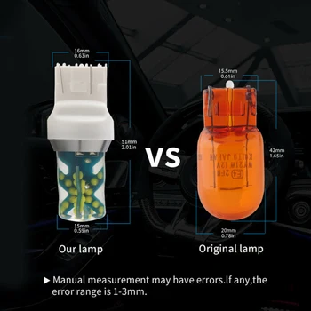 Pair LED Light 2Pcs DC12V Blue 160LM COB 48SMD 51*16MM T20 LED Reverse
Pair LED Light 2Pcs DC12V Blue 160LM COB 48SMD 51*16MM T20 LED Reverse