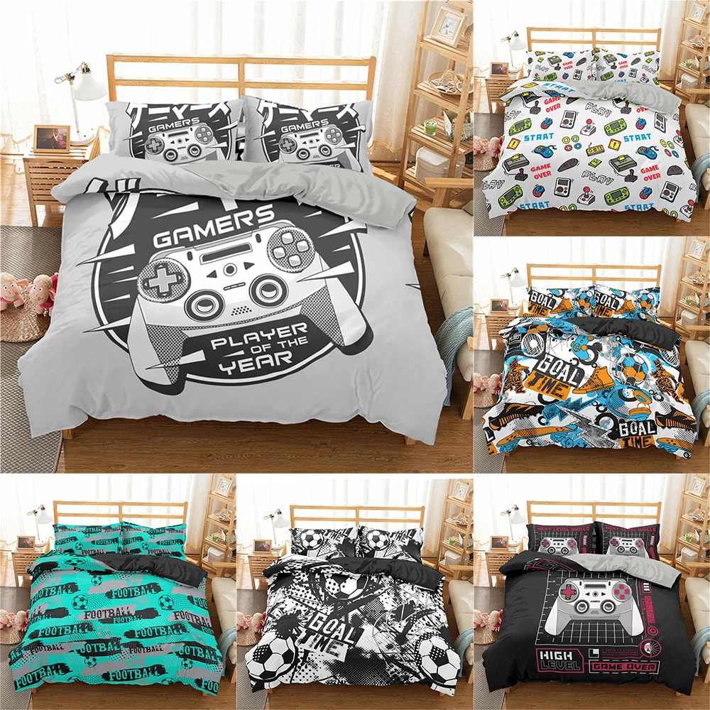 Gamepad Bedding Set 2/3Pcs Duvet Cover Set Single Double Twin Full Queen King Size Bedding Set King Size Bedroom Home Textiles
Gamepad Bedding Set 2/3Pcs Duvet Cover Set Single Double Twin Full Queen King Size Bedding Set King Size Bedroom Home Textiles