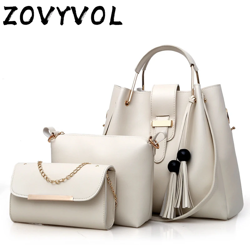ZOVYVOL Famous Brand Women Bag Top-handle Bags Fashion Lady Shoulder Bag Handbag Set PU Leather Bag Women's Handbags 3pcs/set
ZOVYVOL Famous Brand Women Bag Top-handle Bags Fashion Lady Shoulder Bag Handbag Set PU Leather Bag Women's Handbags 3pcs/set