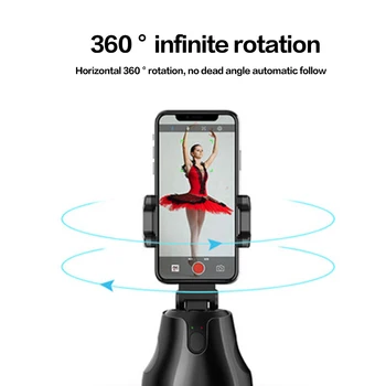 Portable All-in-one Face Tracking Phone Holder Gimbal 360 Degree Auto Rotating Phone Stand for Vlog Live Streaming Online Lesson 
Portable All-in-one Face Tracking Phone Holder Gimbal 360 Degree Auto Rotating Phone Stand for Vlog Live Streaming Online Lesson