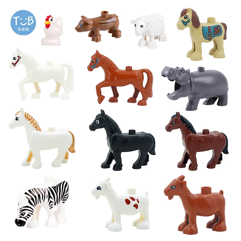Brick Farm Animals Big Size Building Blocks Accessories Sheep Zebra Horse Hippo Piggy Educational Brick Zoo Hot Toy Kids Gifts
Brick Farm Animals Big Size Building Blocks Accessories Sheep Zebra Horse Hippo Piggy Educational Brick Zoo Hot Toy Kids Gifts