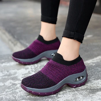 Women Men Walking Shoes Running Mesh Shoes Fashion Platform Slip-On Sneaker Air Cushion Gym Sport Shoes Soft
Women Men Walking Shoes Running Mesh Shoes Fashion Platform Slip-On Sneaker Air Cushion Gym Sport Shoes Soft