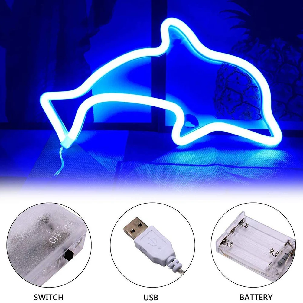 Creative Dolphin Neon Light Led Light Signs Wall Decor Battery Or USB Powered Dolphin Lamp For Home Bar Party Christmas Wedding
Creative Dolphin Neon Light Led Light Signs Wall Decor Battery Or USB Powered Dolphin Lamp For Home Bar Party Christmas Wedding