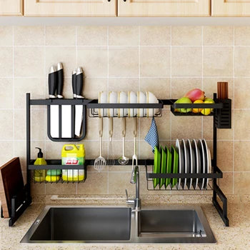 New Sink Rack Dish Rack Stainless Steel Sink Drain Rack Drying Storage Holder 2 Layer Kitchen Dish Shelf Kitchen Organizer
New Sink Rack Dish Rack Stainless Steel Sink Drain Rack Drying Storage Holder 2 Layer Kitchen Dish Shelf Kitchen Organizer