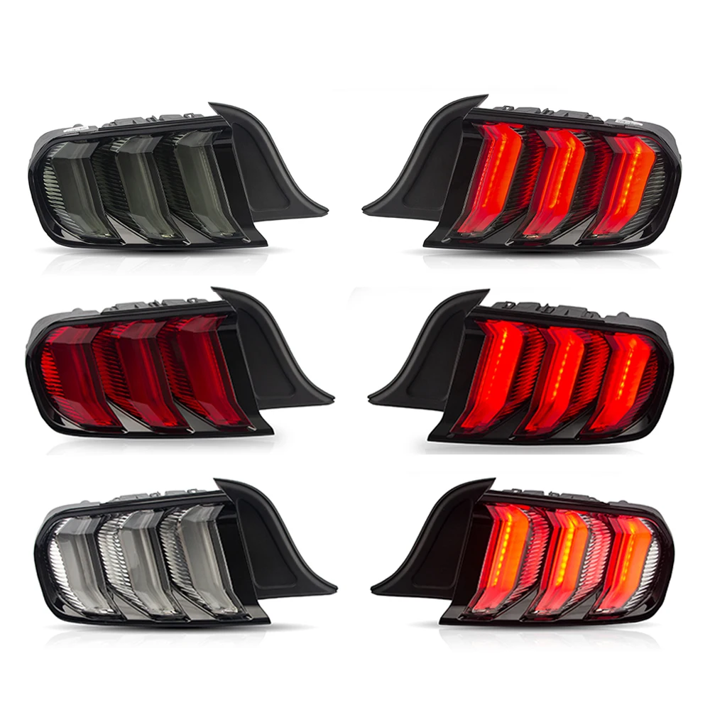 Tail lamp assembly for Ford Mustang 2015-UP Tail light with Sequential Turn Signal Reverse Lights Plug and Play Car Accessories
Tail lamp assembly for Ford Mustang 2015-UP Tail light with Sequential Turn Signal Reverse Lights Plug and Play Car Accessories