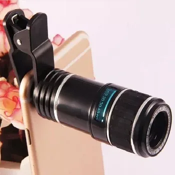 

Universal Clip 12X Optical Zoom Telephoto Telescope Phone Photo Lens for Nokia 9 PureView X6 X71 7 7 Plus X6 Lumia 930 920 925