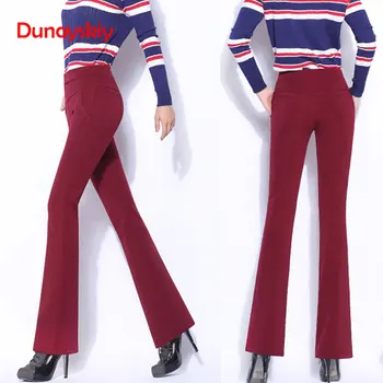 High Waist Women 2019 Fashion Office Work Pants Plus Size Wide Leg Ladies Formal Trousers Black Female Flare Pants Thick Winter
High Waist Women 2019 Fashion Office Work Pants Plus Size Wide Leg Ladies Formal Trousers Black Female Flare Pants Thick Winter