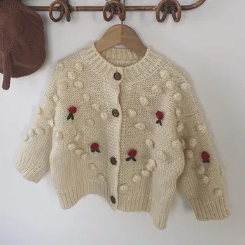 Winter Baby Girl Clothes Flower Girl Cardigan Coat Children Knitted Sweater Kids Cardigan Pompom Fall Clothes for Toddler Girls
Winter Baby Girl Clothes Flower Girl Cardigan Coat Children Knitted Sweater Kids Cardigan Pompom Fall Clothes for Toddler Girls