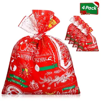 4pcs Christmas Gift Bags Large Xmas Goody Bags With Gift Cards Tie Ropes Christmas Wrapping Bags Present Candies Storage Pouches
4pcs Christmas Gift Bags Large Xmas Goody Bags With Gift Cards Tie Ropes Christmas Wrapping Bags Present Candies Storage Pouches