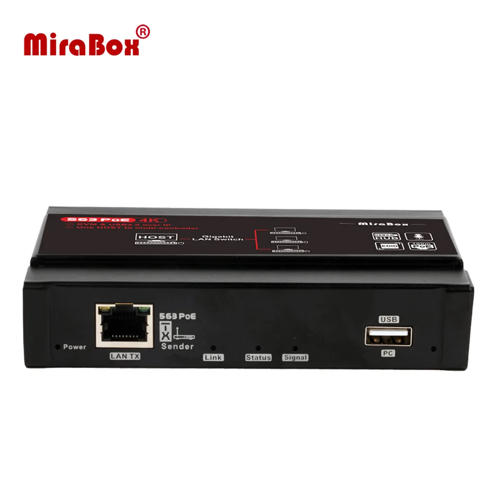 Mirabox 100m PoE 4K KVM-Удлинитель HDMI-удлинитель USB по Cat5e/6 для ПК веб-камеры PS4
Mirabox 100m PoE 4K KVM-Удлинитель HDMI-удлинитель USB по Cat5e/6 для ПК веб-камеры PS4