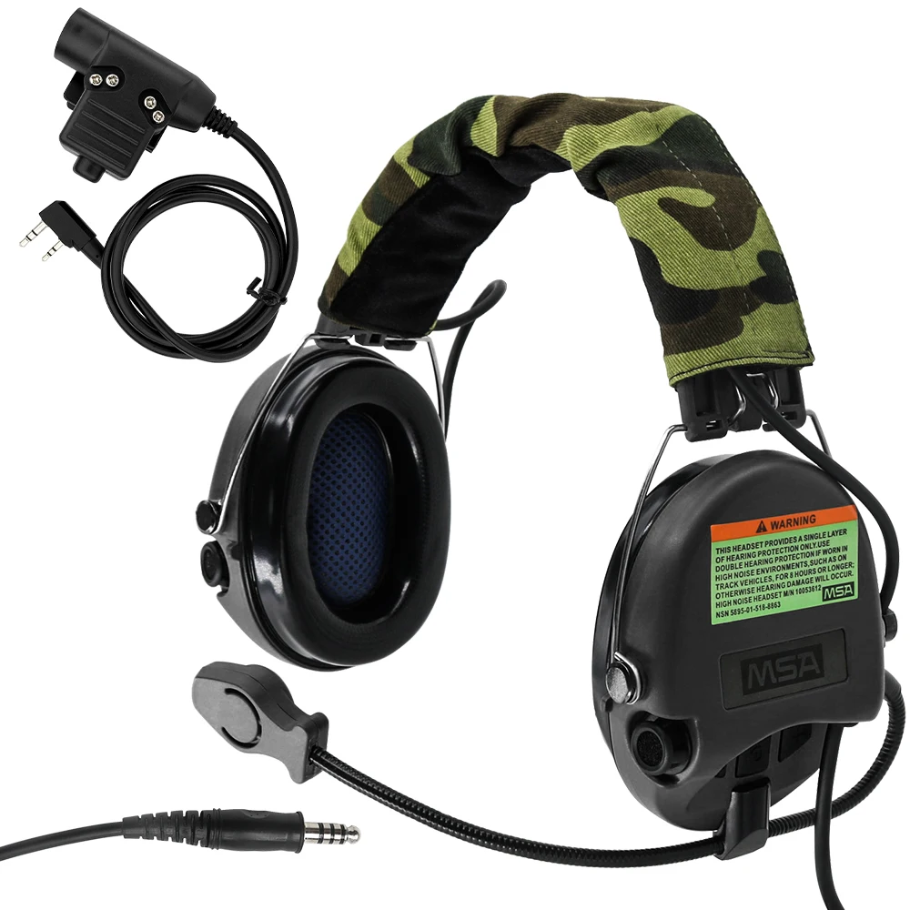 Tactical Headset Hunting Airsoft Sordin Aviation Noise Reduction Headset Military Headphones BK+ PTT U94 2 Pin Plug
Tactical Headset Hunting Airsoft Sordin Aviation Noise Reduction Headset Military Headphones BK+ PTT U94 2 Pin Plug