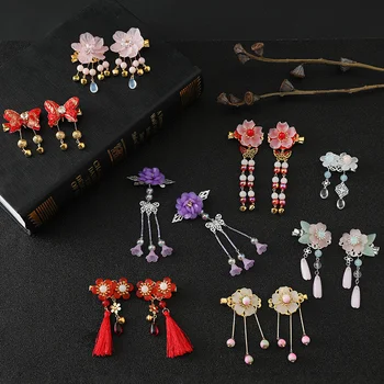 Chinese Traditional Hair Accessories Flower Hairpin Tassels Handmade Hair Clip Head Accessories Beautiful Girls Tassel Barrette
Chinese Traditional Hair Accessories Flower Hairpin Tassels Handmade Hair Clip Head Accessories Beautiful Girls Tassel Barrette