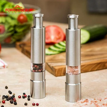 Manual Pepper Grinder Stainless Steel Salt And Pepper Mill Multi-purpose Cruet Kitchen Tool
Manual Pepper Grinder Stainless Steel Salt And Pepper Mill Multi-purpose Cruet Kitchen Tool