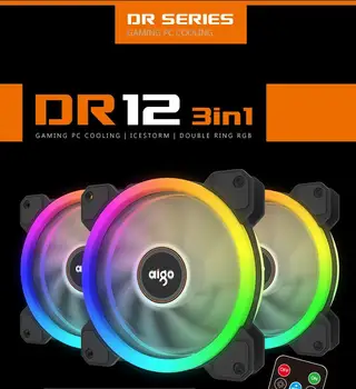 Aigo DR12 Computer Case PC Cooling Fan Light Bar RGB Adjust LED 120mm Quiet + IR Remote Cooler Fan led lights strips
Aigo DR12 Computer Case PC Cooling Fan Light Bar RGB Adjust LED 120mm Quiet + IR Remote Cooler Fan led lights strips